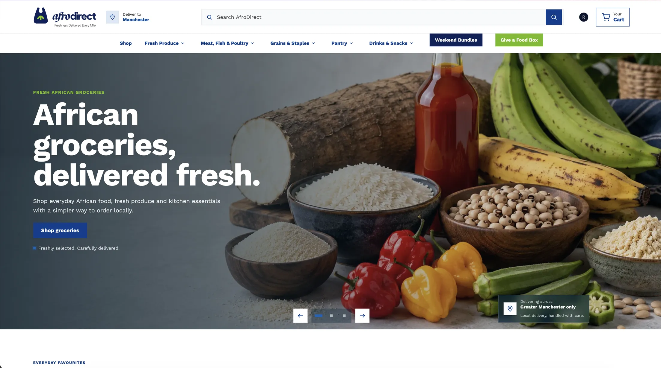Online Grocery, Food and Beverage Shopify Ecommerce Platform